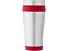 Термостакан Elwood из переработанной нержавеющей стали, 410 мл - Серебристый/Красный