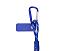 Брелок-веревочка на карабине, синий