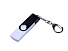 USB-флешка на 32 Гб поворотный механизм, c двумя дополнительными разъемами MicroUSB и TypeC, белый