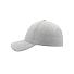 Бейсболка UNI-CAP PIQUET, без панелей и швов, без застежки, серый