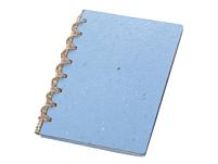 Блокнот А6 с бумажным карандашом и семенами цветов микс, цвет: синий, голубой