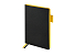 Блокнот А5 Boston, черный с желтым срезом