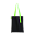 Шоппер Superbag black (чёрный с салатовым)