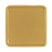 Квадратный шильдик на резинку Epoxi, матовый золотистый