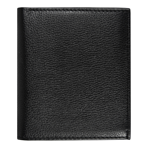 Кошелек с картхолдером Leather Plain, Чёрный