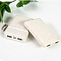 Универсальный аккумулятор WHEAT POWER 10, 10000 mAh, пластик с пшеничным волокном, натуральный