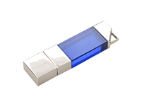 USB-флешка на 32 ГБ, micro USB, синий USB-флешка на 32 ГБ, micro USB, синий