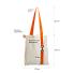 Шоппер Superbag с ремувкой 4sb (неокрашенный с оранжевым)