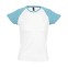 Футболка женская MILKY 150, бирюзовый, белый