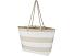 Florida пляжная эко-сумка из переработанного материала, сертифицированного по стандарту GRS, плотностью 270 г/м² 18L - Натуральный / Белый