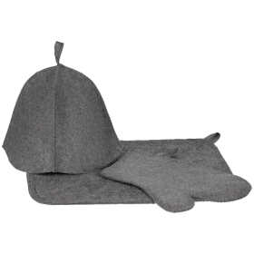 Набор для бани «Парилка», ver.2, серый