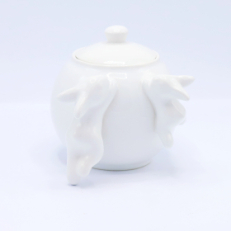 Сахарница с кроликами (NEW), Белый