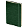 Ежедневник недатированный Boomer, А5,  темно-зеленый, кремовый блок в линейку, без обреза, темно-зелёный