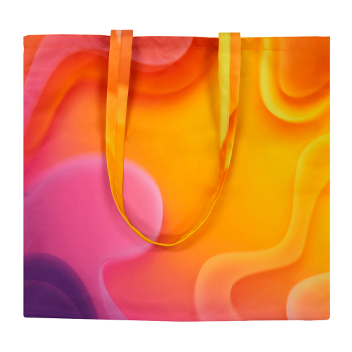 Сумка для покупок Бэгги с полноцветной печатью, Оранжевый