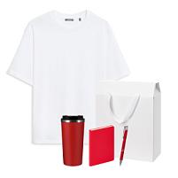 Набор с одеждой RUST (футболка, термокружка, ежедневник, ручка), красный/белый, XL/2XL Набор с одеждой RUST (футболка, термокружка, ежедневник, ручка), красный/белый, XL/2XL