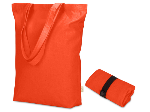 Сумка Fixy из переработанного хлопка с фиксирующей эластичной лентой, оранжевый