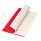 Блокнот Corsa slim, красный