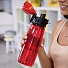 Бутылка для воды FLASK, 800 мл, красный