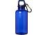 Бутылка для воды с карабином Oregon из переработанной пластмассы, 400 мл - Синий