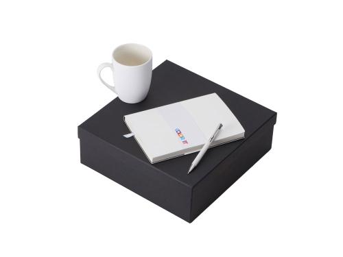Подарочный набор с блокнотом С1, металлической ручкой и кружкой, белый