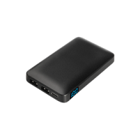 Внешний аккумулятор с цветной подсветкой Ancor Max 5000 mAh, черный