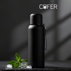 Термос Travel софт-тач 750мл (черный)