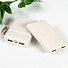 Универсальный аккумулятор WHEAT POWER 5, 5000 mAh, пластик с пшеничным волокном, натуральный