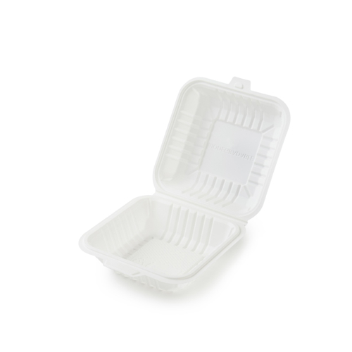 Контейнер для гамбургера из кукурузного крахмала, Белый