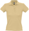 Рубашка поло женская People 210, бежевая