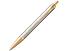 Шариковая ручка Parker IM Premium Warm Silver (grey) GT, стержень: M, цвет чернил: blue, в подарочной упаковке.