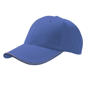 Бейсболка REFLECT со светоотражающими деталями, 6 клиньев,  металлическая застежка, синий