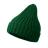 Шапка бини вязаная НАСВЯЗИ©  шерсть/ акрил, темно-зелёный