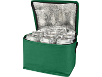 Spectrum нетканая сумка-холодильник, 4 л, на 6 банок, из переработанных материалов, зеленый