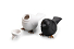 Набор для специй Sparrow Salt & Pepper, Черно-Белый