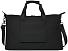 Спортивная сумка для ноутбука с диагональю экрана 15,6 дюйма Turner, изготовленная из переработанных материалов согласно стандарту GRS - сплошной черный