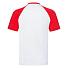 Футболка мужская SHORT SLEEVE BASEBALL T 160, красный, белый