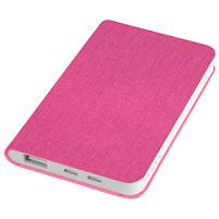 Универсальный аккумулятор "Provence" (5000mAh),розовый,7,5х12,1х1,1см, искусственная кожа,пл, розовый