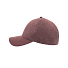 Бейсболка UNI-CAP PIQUET, без панелей и швов, без застежки, бордовый