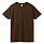Футболка унисекс Regent 150, темно-коричневая (шоколад)