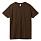 Футболка унисекс Regent 150, темно-коричневая (шоколад)