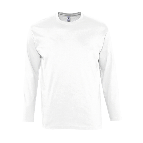 Футболка мужская с длинным рукавом MONARCH 150, белый