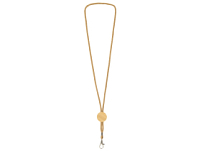 Ланъярд из бумаги с бамбуковой плашкой Franklinia, натуральный