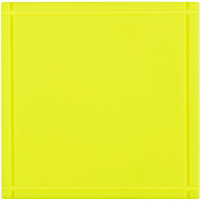 Лейбл из ПВХ Dzeta, L, желтый неон