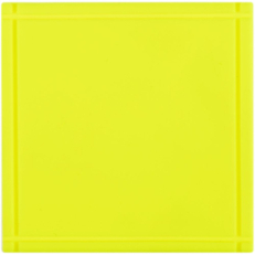 Лейбл из ПВХ Dzeta, L, желтый неон