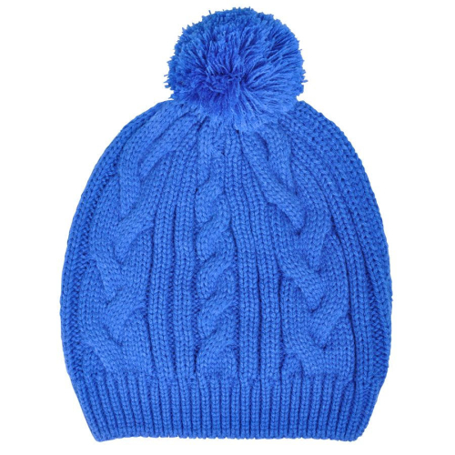 Шапка IRISH  с помпоном, синий