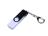 USB-флешка на 64 ГБ поворотный механизм, c двумя дополнительными разъемами MicroUSB и TypeC, белый