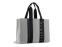 Сумка-тоут женская BUGATTI АМБРА | AMBRA, серо-черный цвет, хлопок/полиэстер, 45х14х32 см