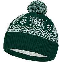 Шапка Elnik, зеленая с молочно-белым Шапка Elnik, зеленая с молочно-белым