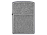 Зажигалка ZIPPO Classic с покрытием ™Plate, латунь/сталь, серебристая, матовая, 38x13x57 мм