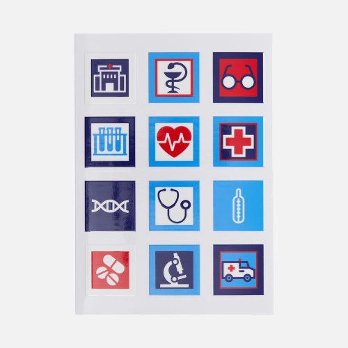 Стикерпак UV-DTF Industry, здравоохранение